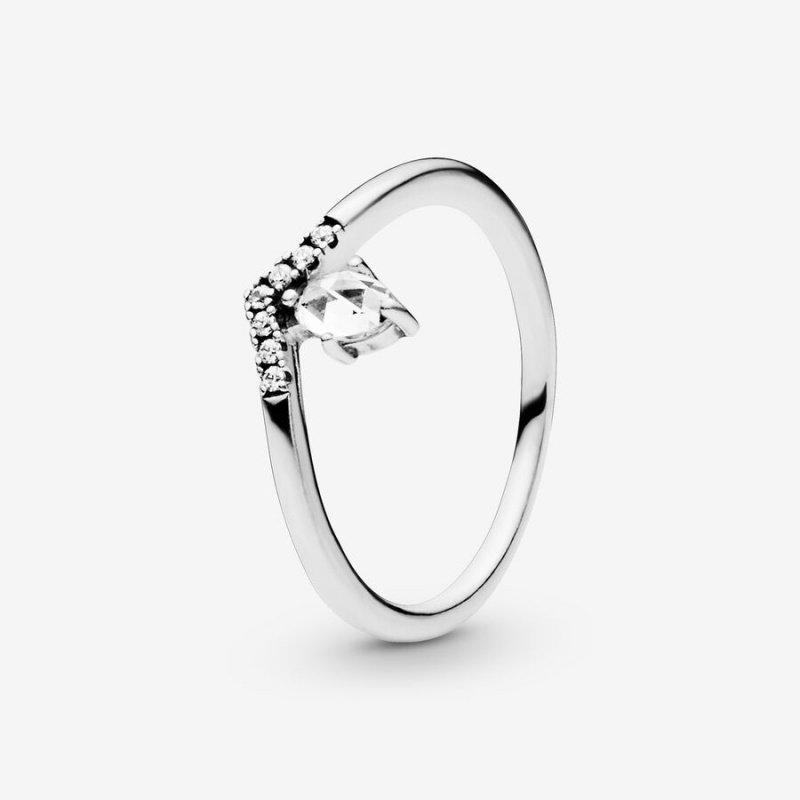 Pandora Klassische Wishbone Stapelbar Silber | WRM-503287