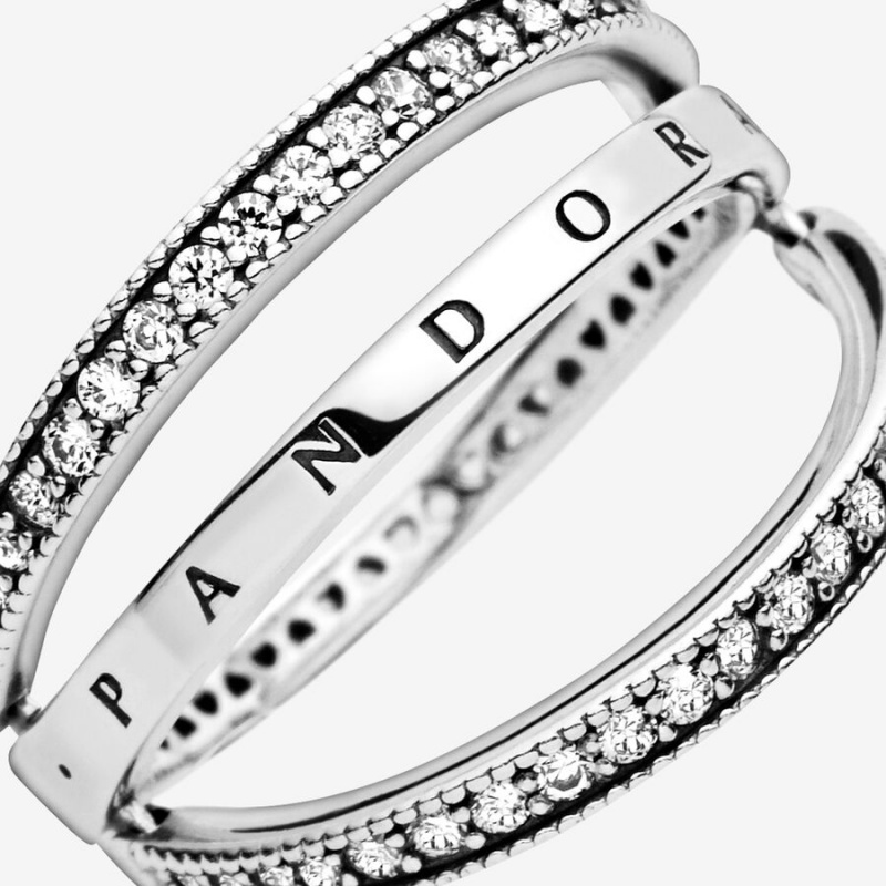 Pandora Logo ands Herz Silber | IZU-193706