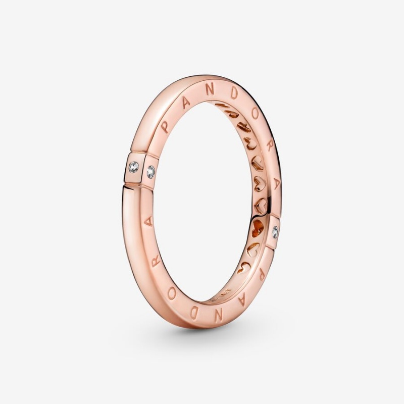 Pandora Logo &s Stapelbar Rosa Gold | ZNO-098437