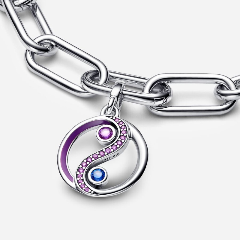 Pandora ME Balance Yin & Yang Medallion Anhänger Silber | XGBENWJ-21