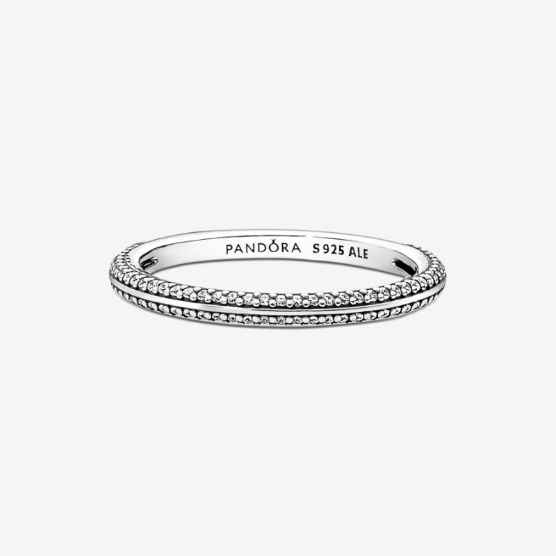 Pandora ME Pavé Kleiner Finger Silber | LVP-710284