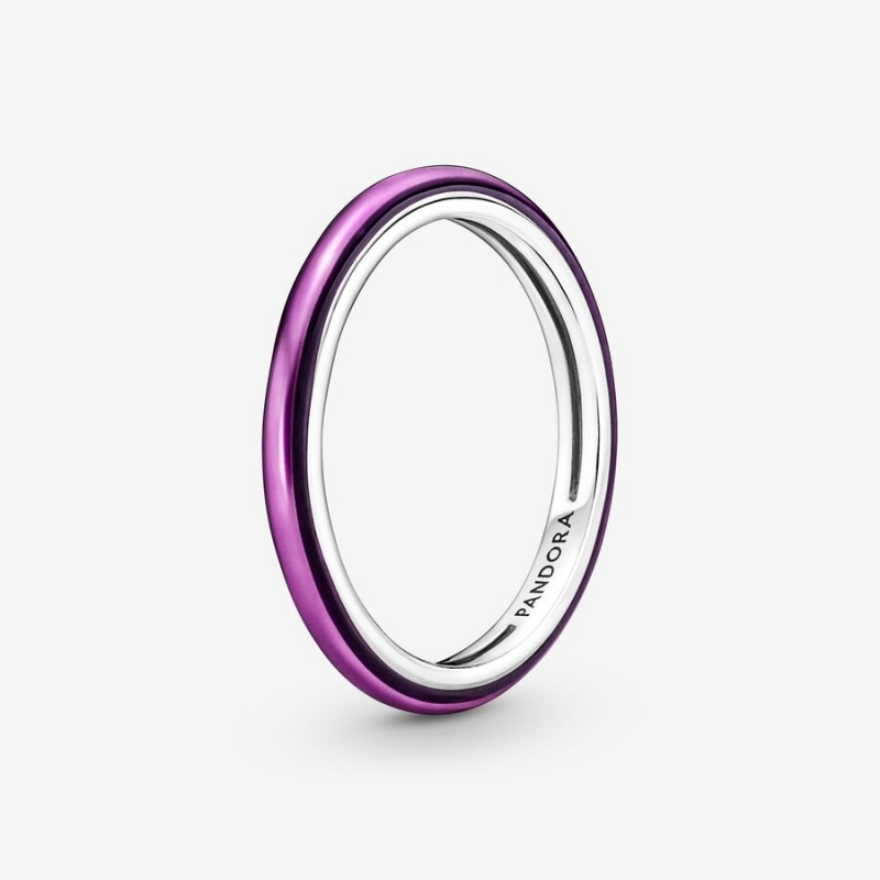 Pandora ME Shocking Purple Stapelbar Silber | SAM-751689