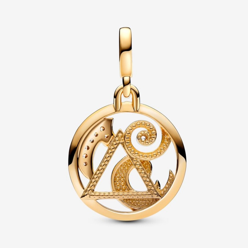 Pandora ME The Elements Medallion Anhänger Gold | BQNIVKX-30