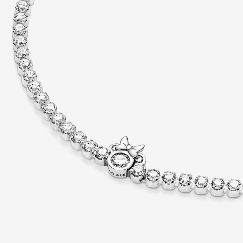 Pandora Minnie Mouse Tennis Kette Silber | PMWJALQ-43