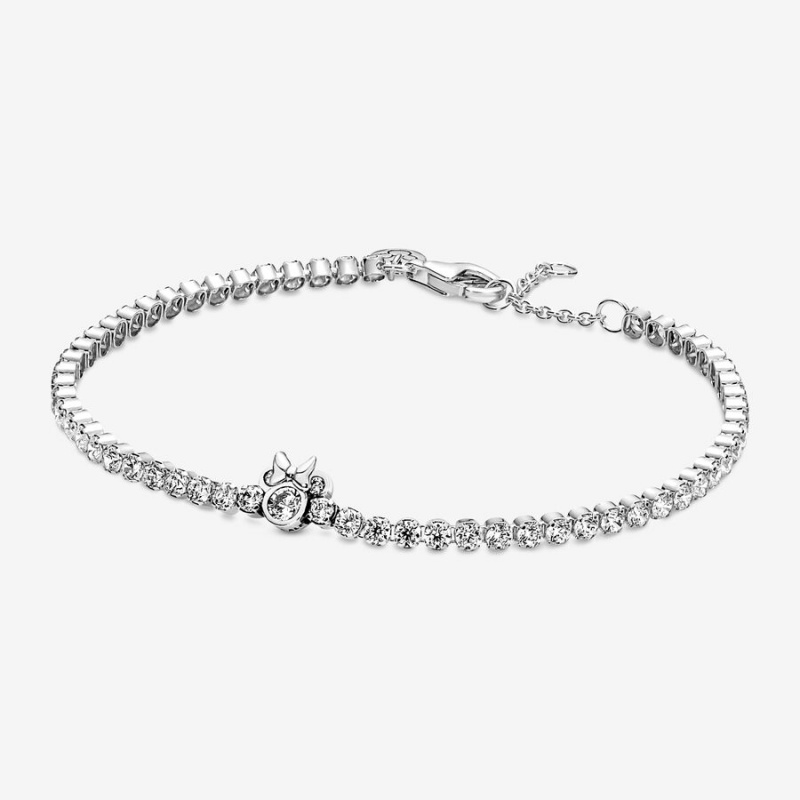 Pandora Minnie Mouse Tennis Kette Silber | PMWJALQ-43