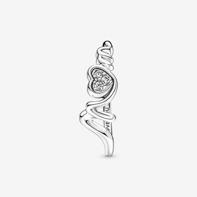 Pandora Mom Pavé Aussage Silber | HZJ-012684