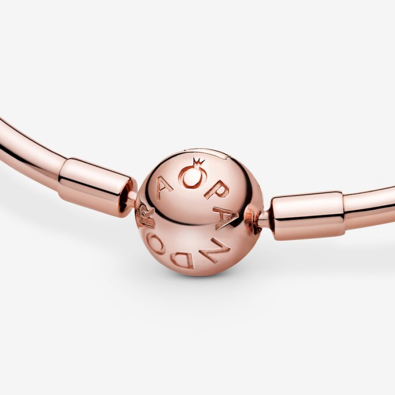 Pandora Moments Bangle Armreifen Rosa Gold | LHZNEDO-82