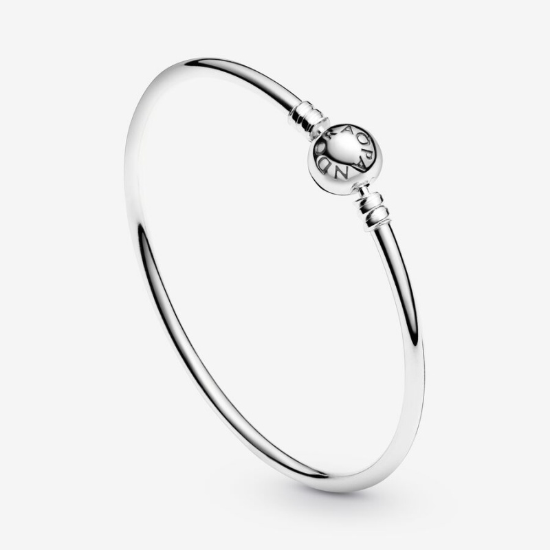 Pandora Moments Bangle Charm Holders Silber | IFGRBVP-63