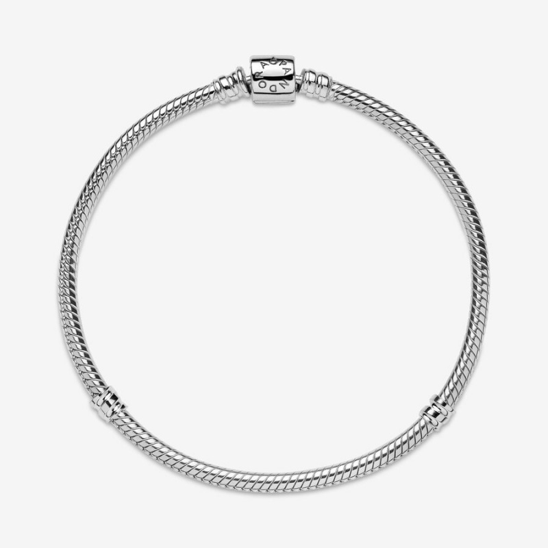 Pandora Moments Barrel Clasp Snake Charm Silber | PXITFWD-12