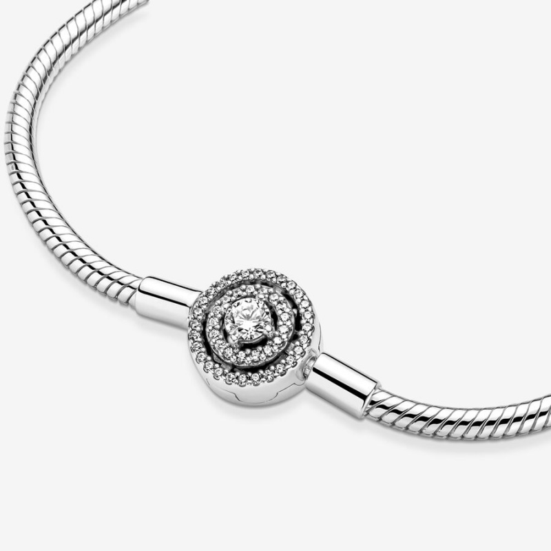 Pandora Moments Halo Snake Charm Silber | ICDYVQF-07