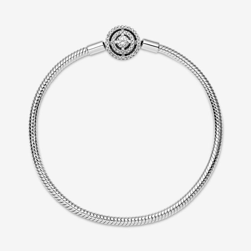 Pandora Moments Halo Snake Charm Silber | ICDYVQF-07