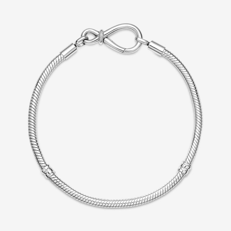 Pandora Moments Infinity Knot Snake Charm Silber | RKNYIBL-48