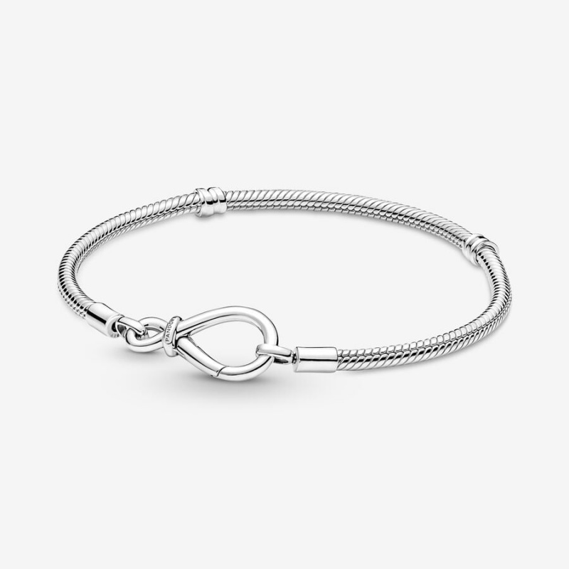 Pandora Moments Infinity Knot Snake Charm Silber | RKNYIBL-48