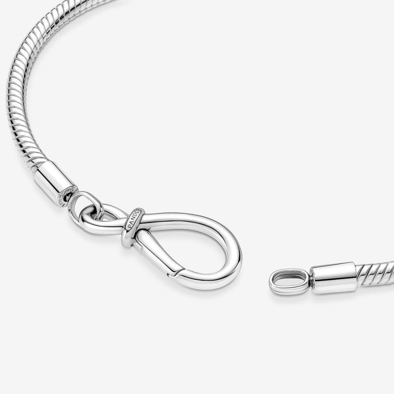 Pandora Moments Infinity Knot Snake Charm Holders Silber | YELBPUR-76