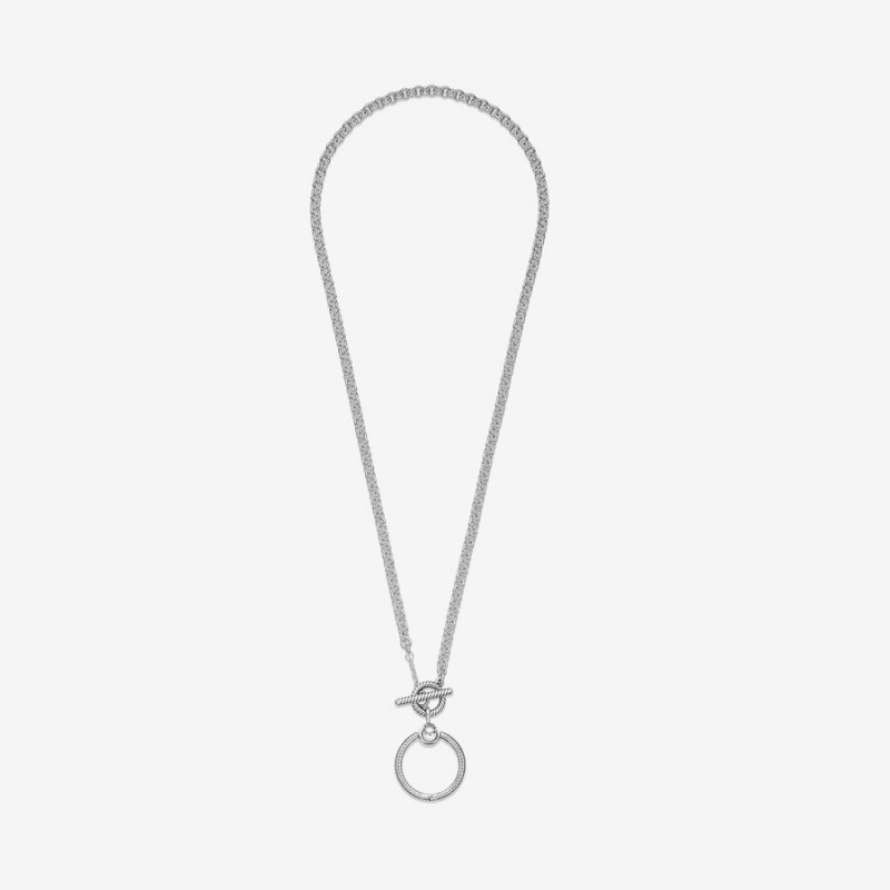 Pandora Moments O T-bar Charm Pendants Silber | IBXJCHA-24