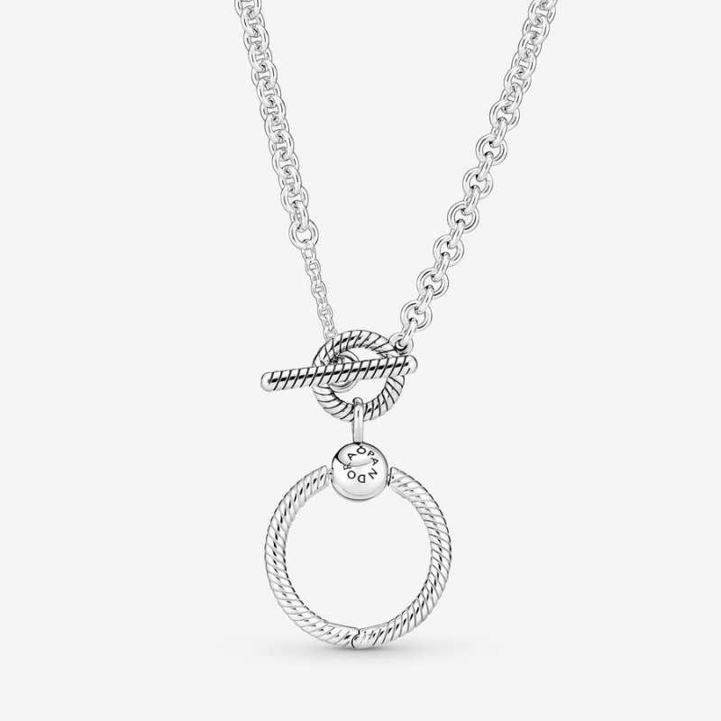 Pandora Moments O T-bar Charm Pendants Silber | IBXJCHA-24