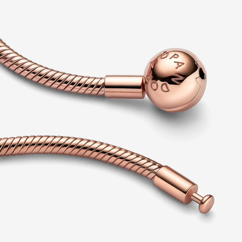 Pandora Moments Snake Charm Holders Rosa Gold | EINUGWH-39