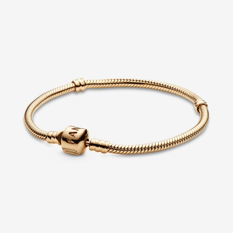 Pandora Moments Snake Kette Gold | YSTXHWK-71