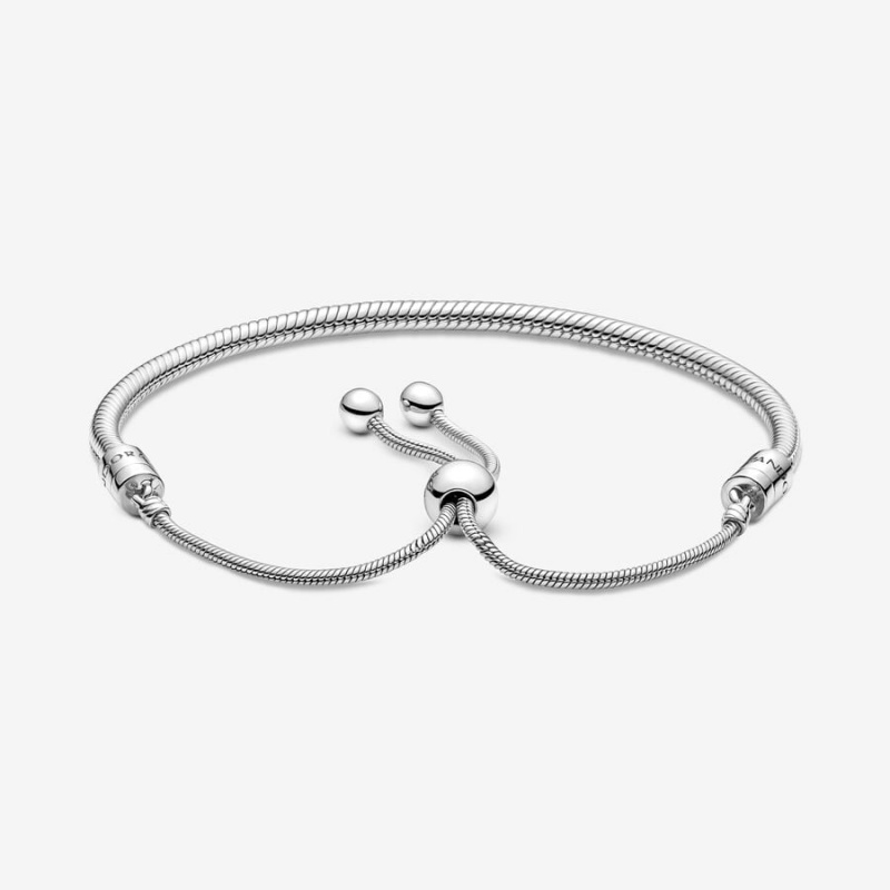 Pandora Moments Snake Slider Charm Holders Silber | VKAWYRE-06