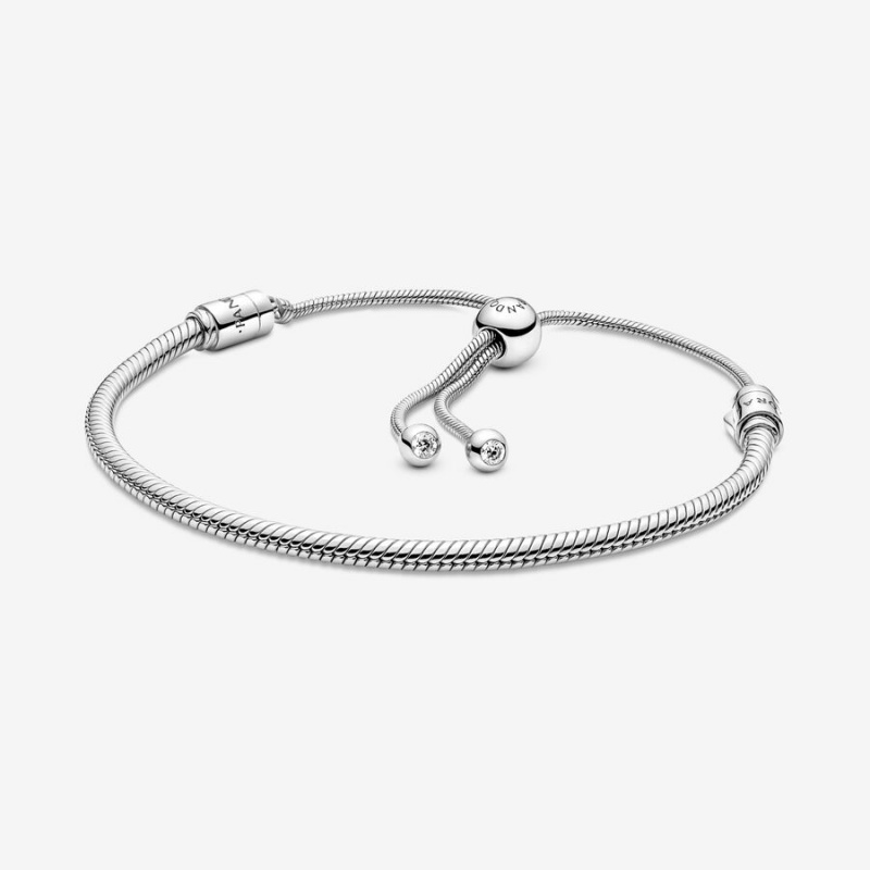 Pandora Moments Snake Slider Charm Holders Silber | VKAWYRE-06