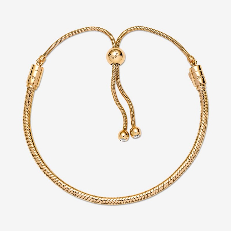 Pandora Moments Snake Slider Gleiten Gold | PDGQLZS-84