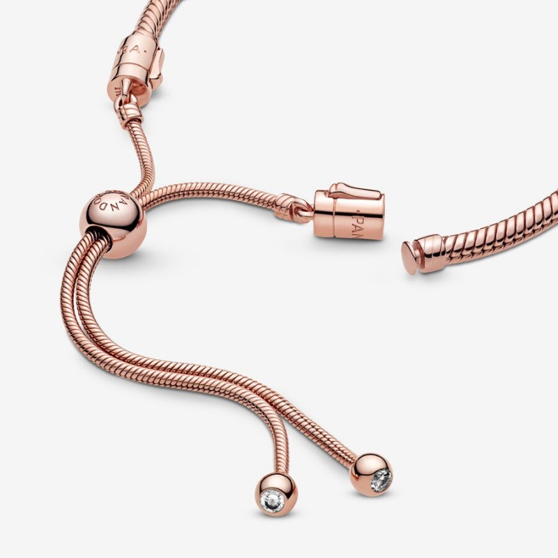 Pandora Moments Snake Slider Gleiten Rosa Gold | WAMRXJE-07