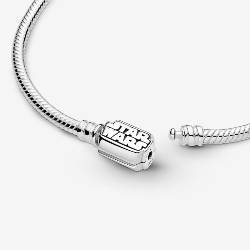 Pandora Moments Star Wars Snake Clasp Charm Silber | KOHNQYL-70