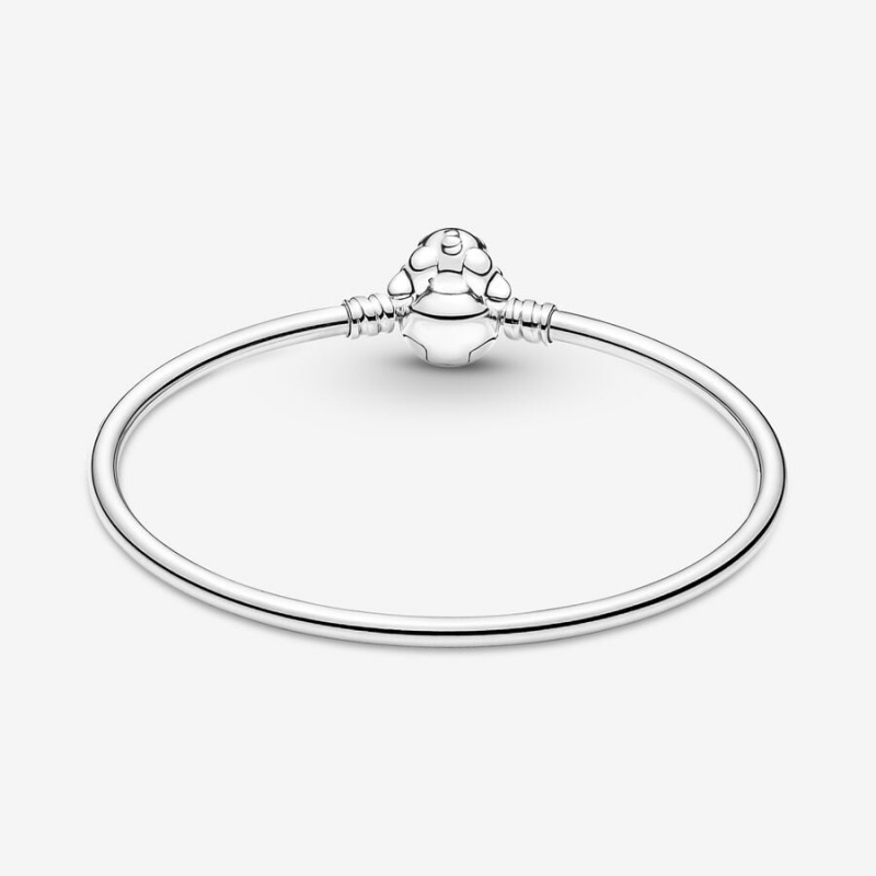 Pandora Moments Stitch Biting Clasp Bangle Charm Holders Silber | BPCATKX-60