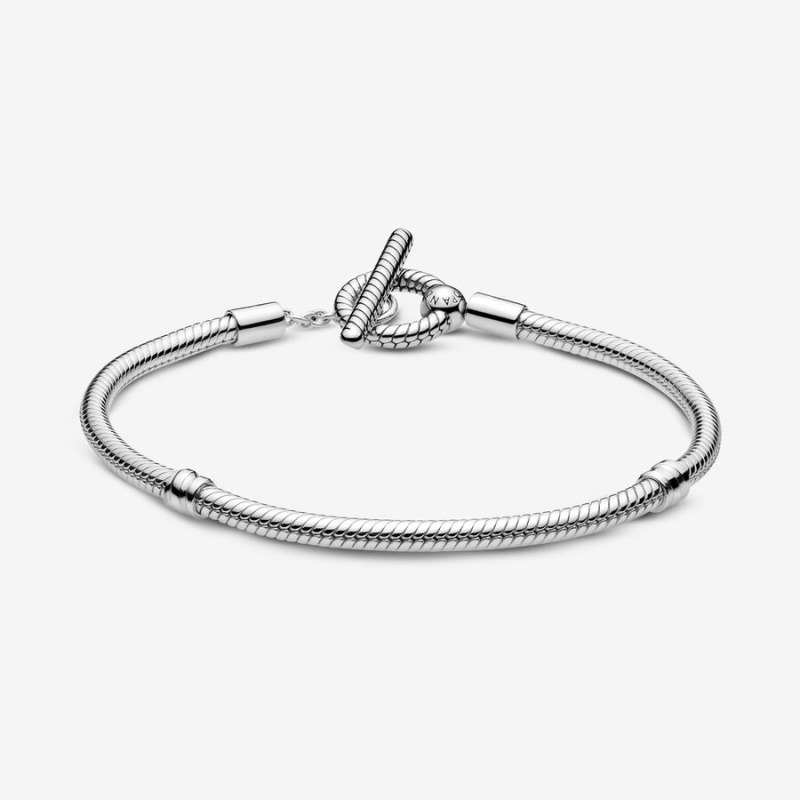 Pandora Moments T-Bar Snake Charm Silber | LQPBJKE-78