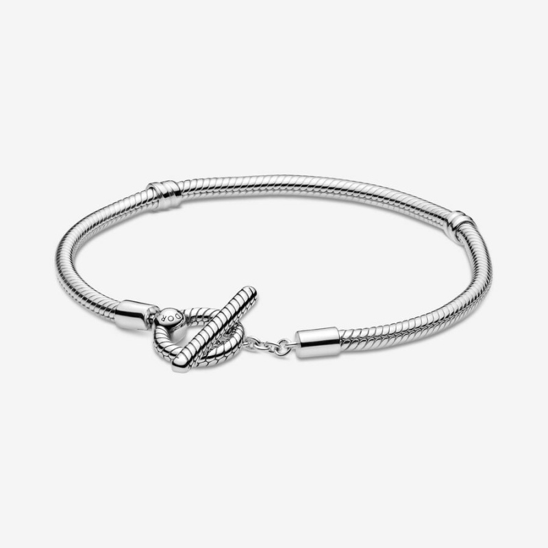 Pandora Moments T-Bar Snake Charm Silber | LQPBJKE-78