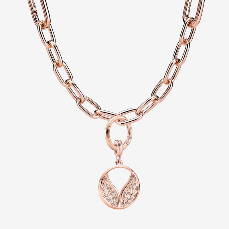 Pandora Pandora ME Link Chain Necklace Halsketten Rosa Gold | EAISDJN-28