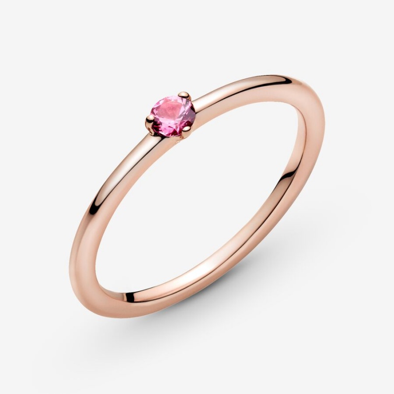 Pandora Pink Solitaire Solitär Rosa Gold | JPRBKQU-86