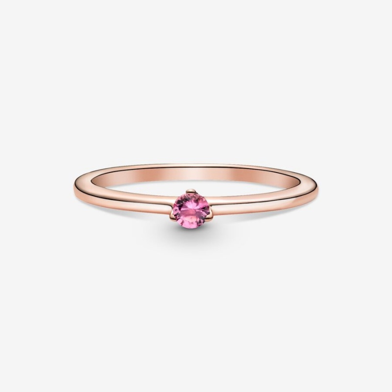 Pandora Pink Solitaire Solitär Rosa Gold | JPRBKQU-86