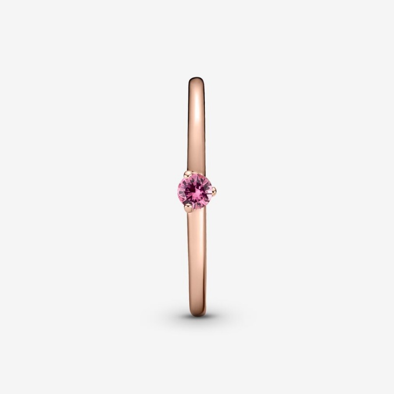 Pandora Pink Solitaire Solitär Rosa Gold | JPRBKQU-86