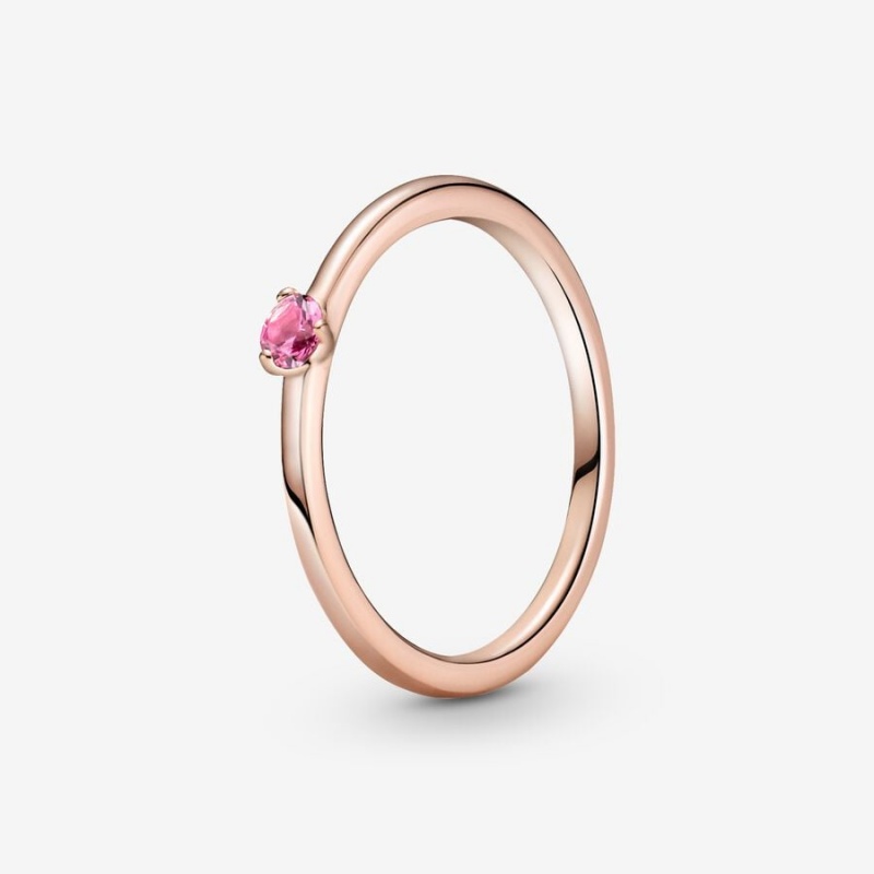 Pandora Pink Solitaire Solitär Rosa Gold | JPRBKQU-86