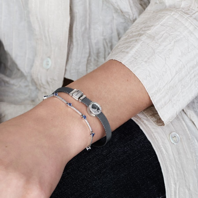 Pandora Reflexions™ Mesh Charm Holders Silber | AYGOFHB-20