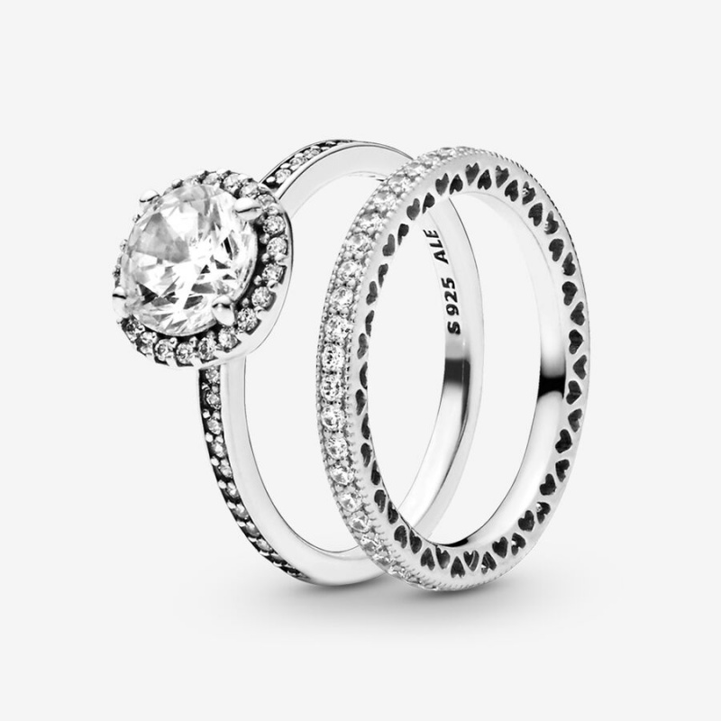 Pandora Ring-sets Silber | URJ-943805