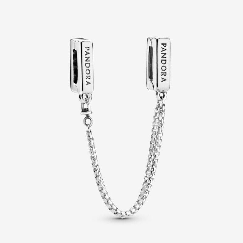 Pandora Sicherheits Clip Safety Chains Silber | ETJGOVW-35