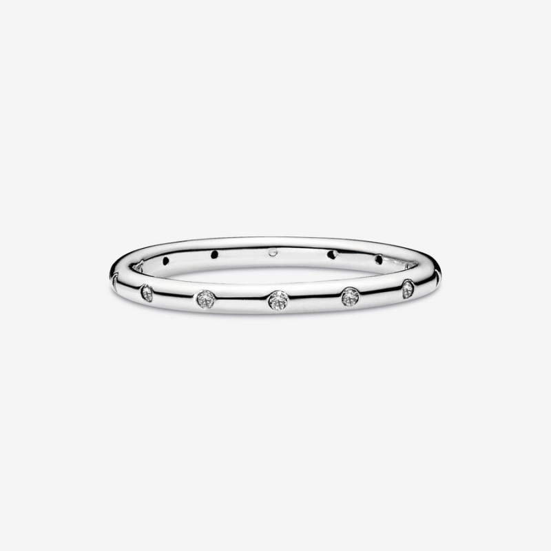 Pandora Simple Sparkling Band Silber | CYNJRBI-47