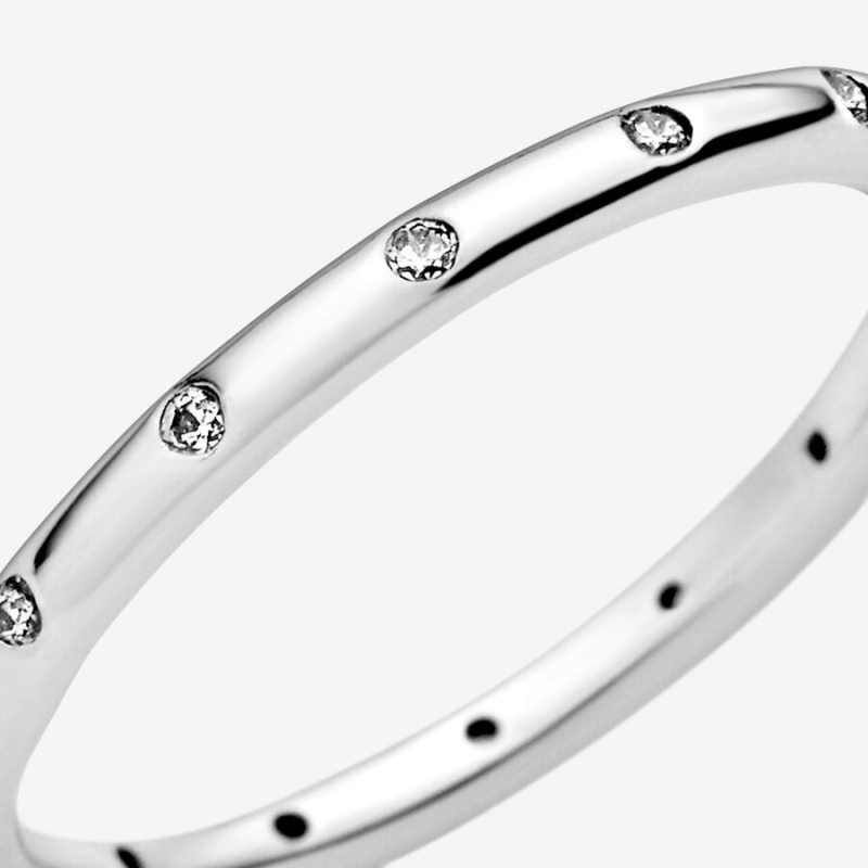 Pandora Simple Sparkling Band Silber | CYNJRBI-47