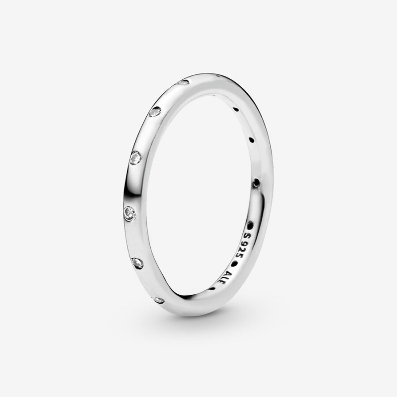 Pandora Simple Sparkling Band Silber | CYNJRBI-47