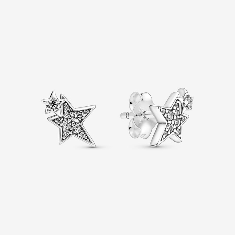 Pandora Sparkling Asymetric Star Jewelry Gift Set Kette mit Anhänger Silber | JODEUIC-60