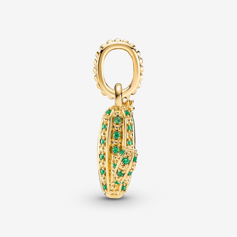 Pandora Sparkling Desert Cactus Anhänger Gold | NOVHFRW-12