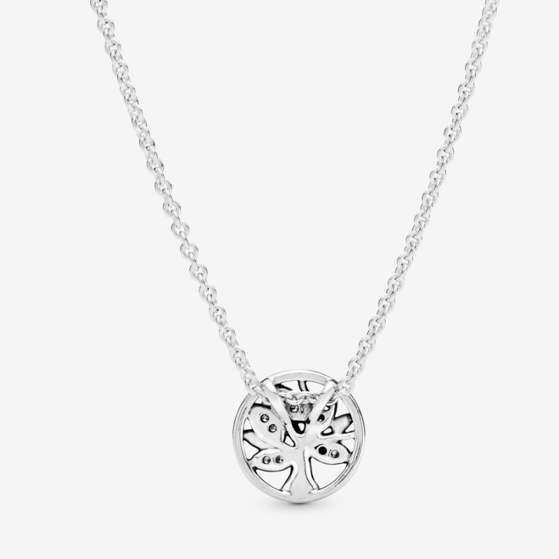 Pandora Sparkling Family Tree Kette mit Anhänger Family Jewelry | JHBTMRA-87