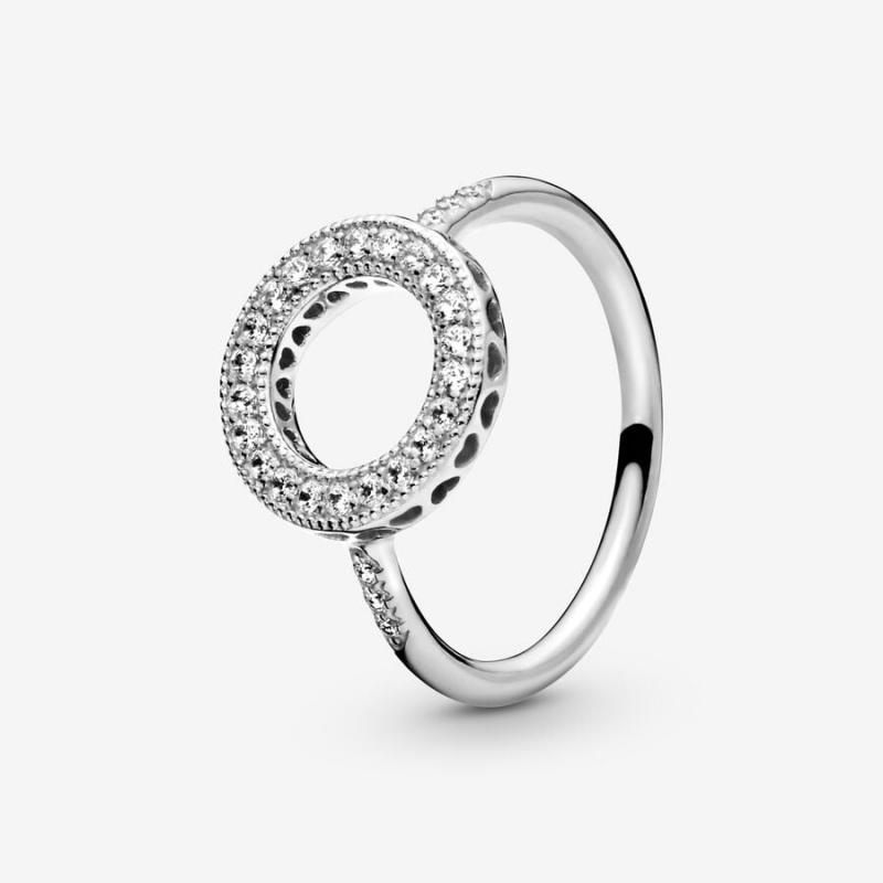 Pandora Sparkling Halo Silber | PHCOGFZ-62