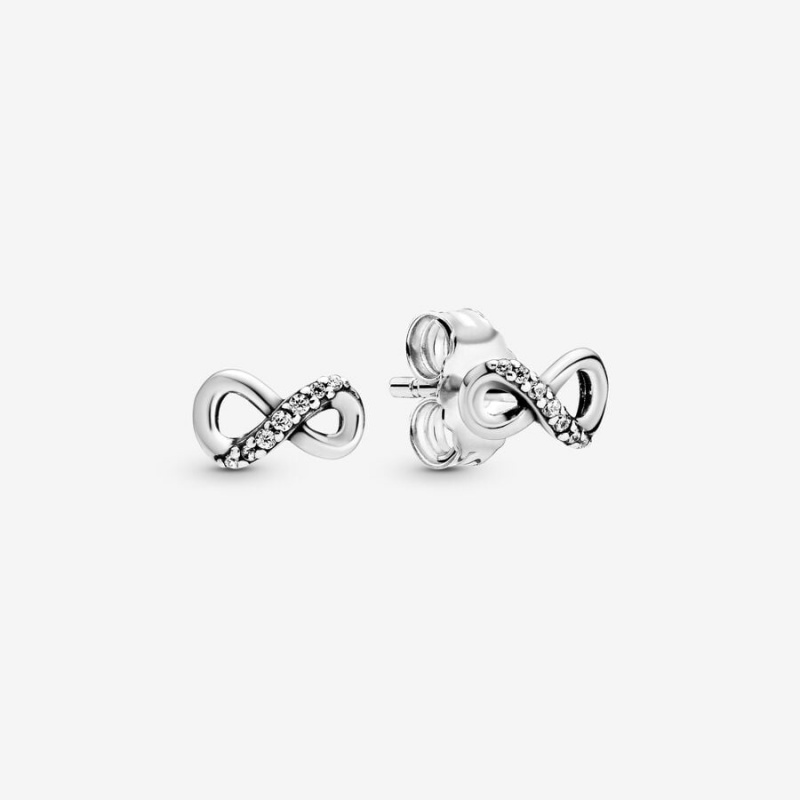 Pandora Sparkling Infinitys Ohrstecker Silber | MBQGTKE-74