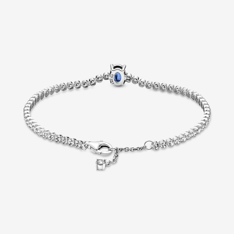 Pandora Sparkling Pavé Tennis Nicht-charme Silber | KFOUNBT-10