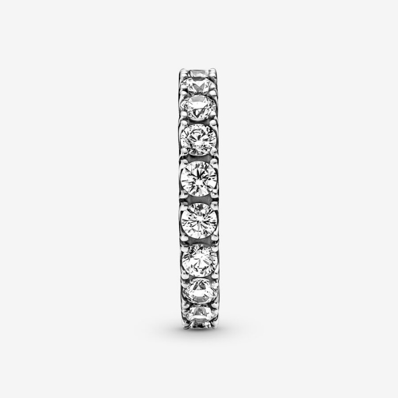 Pandora Sparkling Row Eternity Band Silber | FSUWYKZ-42