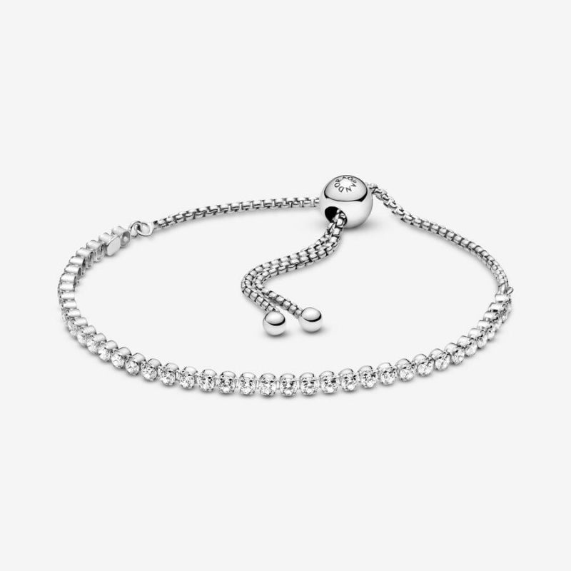 Pandora Sparkling Slider Tennis Gleiten Silber | ANSTMEQ-28