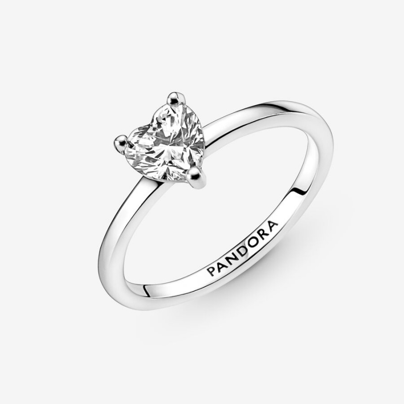 Pandora Sparkling Solitaire Solitär Silber | GUCYAZV-83